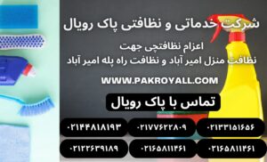 نظافت منزل امیر آباد و نظافت راه پله امین آباد